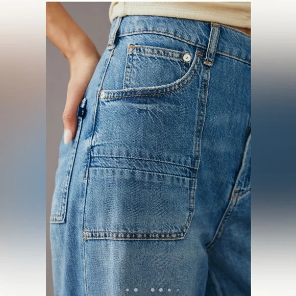 ISO ⭐️IN SEARCH OF⭐️ Anthropologie Pilcro The Jane High Rise Wide Leg Jeans - Picture 3 of 6